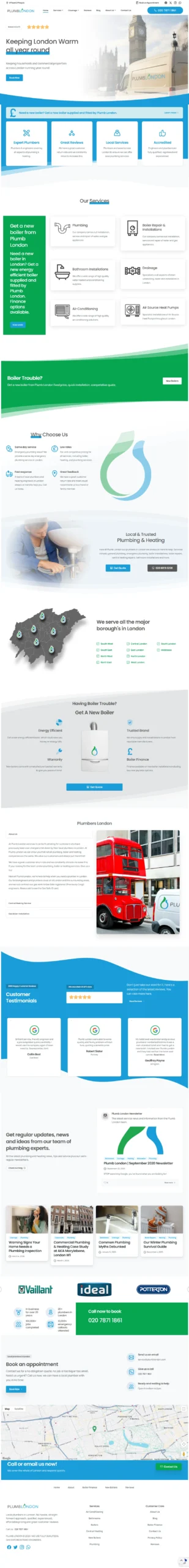 plumblondon.com website designed developed by muhammad daniyal scaled