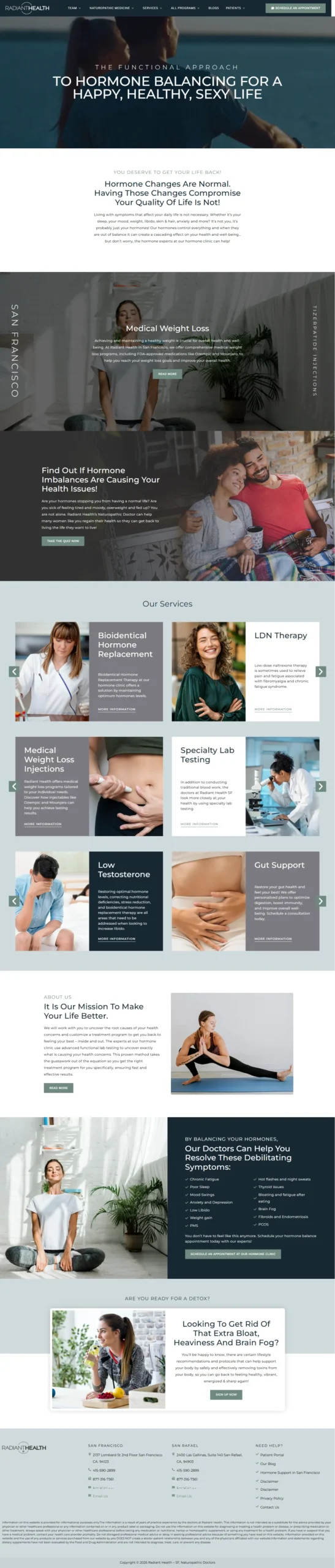 radianthealthsf.com website designed developed by muhammad daniyal scaled