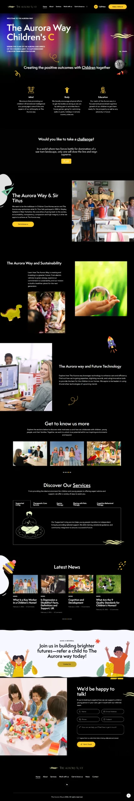 theauroraway.co .uk website designed developed by muhammad daniyal scaled